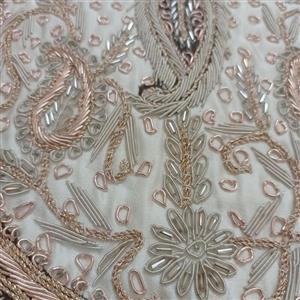رومیزی سرمه ملیله دوزی کار دست هندی مدل دابکا