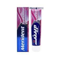 خمیر دندان مخصوص دندان حساس Sensitive مریدنت 130 گرمMerident Sensitive Toothpaste 130g
