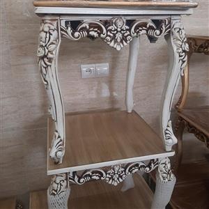 میز عسلی سلطنتی نیلوفر  آماده میز بزرگ  و دو  عسلی ارسال تیپاکس یا باربری  و پس کرایه