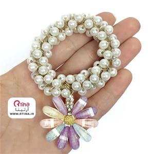 کش مو گل سر بابونه ای جفتی دخترانه با کیفیت عالی