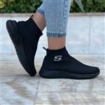 کتانی دخترانه ساقدار SKECHERS مشکی کد 16307