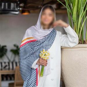 شال کد 117 بهاره و تابستانه نخی کجراه دوردوز مزونی قواره 70 در 200