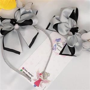 ست مادر دختری کاری 2 رنگ جنس روبان گروگن سبک و راحت