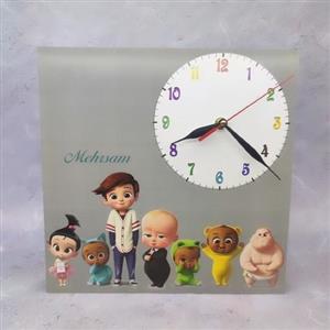 ساعت  دیواری طرح بچه رئیس