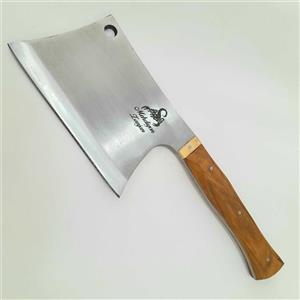 ساطور قصابی ضربه زن استاد مهدیون فولاد فنر35 سانت مخصوص ضربه زدن و خرد کردن استخوان و شقه کردن لاشه گوسفندی و گاوی
