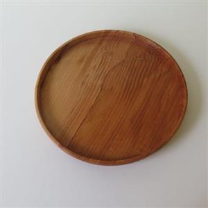 سینی چوبی یک که چوب راش قطر 30 با پوشش روغن گیاهی برند ماه وود