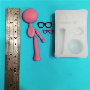 قالب سیلیکونی مدل اندام عروسک روسی سایز متوسط مناسب انواع خمیر