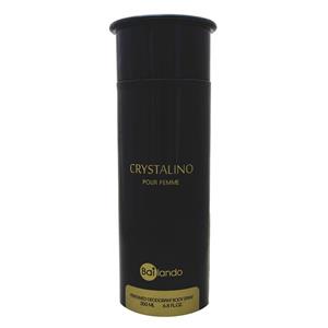اسپری بدن زنانه بایلندو مدل Versace Crystal Noir حجم 200 میلی لیتر
