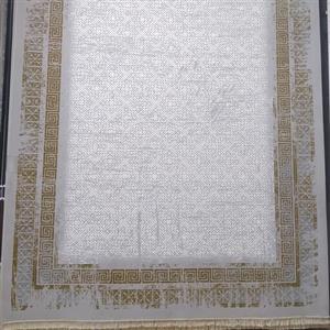 فرش 1200 شانه تراکم 3600 مدرن نقره ای برند فرش نگین مشهد کد 1225