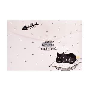 پوشه دکمه دار طرح کتی 4 سایز A4