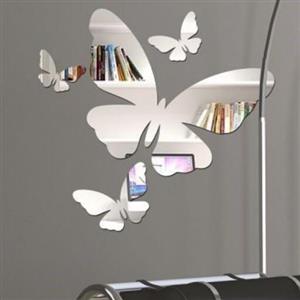 اینه دکوراتیو پدیده پلاس مدل پروانه سایز30سانتی