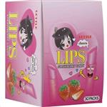 آبنبات ماتیکی لیپس 30 عددی طعم توت فرنگی Lips Strawberry Candy