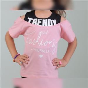 تیشرت زیبای دخترانه طرح TRENDY 