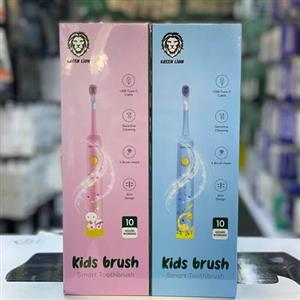 مسواک برقی بچه گانه برند گرین لاین Kids Brush Green Lion رنگ آبی و صورتی 