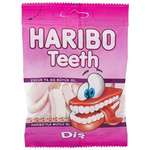 پاستیل هاریبو مدل Teeth مقدار 70 گرم Haribo Teeth Gummy Candy 70gr