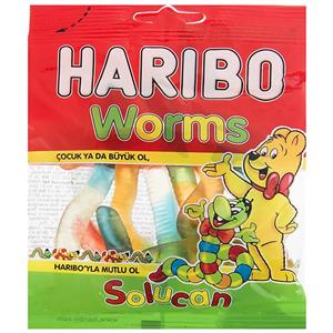 پاستیل هاریبو مدل Worms مقدار 70 گرم