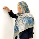 روسری نخی زنانه طرحدار قواره 140 دور دست دوز کیفیت خوب 