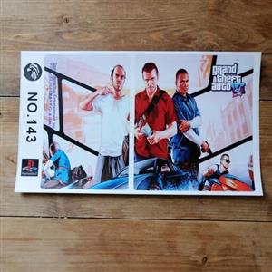 برچسب کنسول بازی پلی استیشن2 ps2 جی تی ای gta 143 برای playstation2