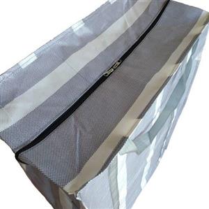 ساک مسافرتی (ساک مکه ای، کیشی) طوسی سایز 5 طول 70 ارتفاع 100 عرض 40 سانتی متر