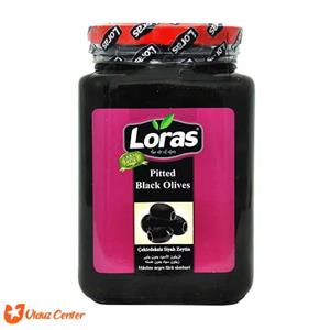 کنسرو زیتون سیاه بدون هسته لوراس - 2250 گرم