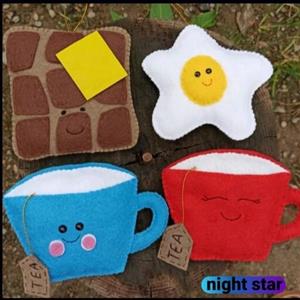 دستگیره های نمدی طرح صبحانه