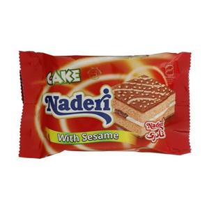 کیک اسفنجی پذیرایی کنجدی نادری - 55 گرم بسته 36 عددی
