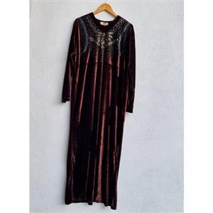 ماکسی مخمل وارداتی موجودی لارج سایز50،48دورسینه118قدلباس140کد8