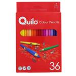 مداد رنگی 36 رنگ جعبه مقوایی کویلو QUILO 