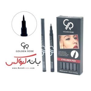 خط چشم ماژیکی گلدن رز (GOLDEN ROSE) 24 ساعته و ضد آب - ضد حساسیت و بدون بستن منافذ اشکی چشم و ساخت ترکیه