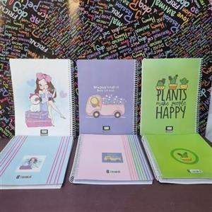 دفتر 100برگ سیمی کلاسیک جلد طلقی