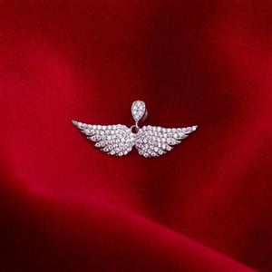 گردنبند نقره زنانه مدل بال فرشته M140 