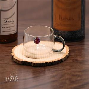 فنجان پیرکس بی وی کی دسته دودی کد 326120 (2 عددی)