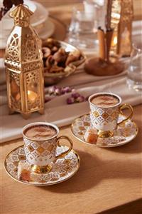 ست فنجان نعلبکی قهوه خوری 2 نفره Afife کاراجا Karaca 