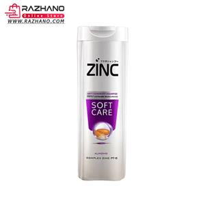 شامپو نرم و صاف کننده مو زینک مدل SOFT CARE حجم 330 میلی لیتر