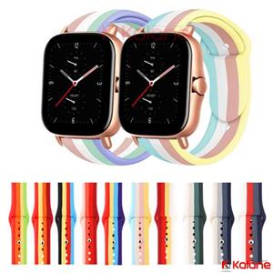 بند سیلیکونی ساعت هوشمند Xiaomi Amazfit GTS 2 مدل رنگین کمان