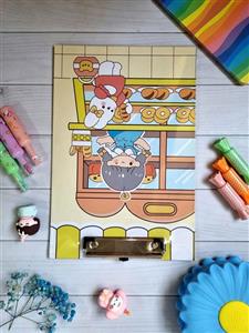 تخته شاسی A4 طرح دختر 3