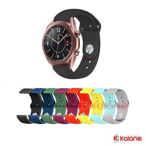 بند سیلیکونی ساعت هوشمند Samsung Galaxy Watch 3 45mm مدل دکمه ای