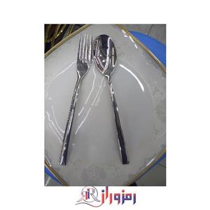 سرویس قاشق و چنگال 24 نفره 120 پارچه یونیک مدل ساده براق دهنه اروپایی