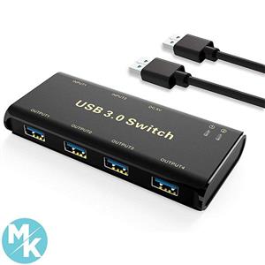 سوئیچ 4 پورت USB 3.0 دو کاربره