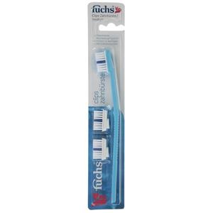 مسواک فوکس مدل Clips به همراه 2 یدک با برس متوسط Fuchs Clips Toothbrush With 2 Medium Head