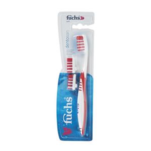 مسواک فوکس مدل Dentosan همراه 2 یدک Fuchs Dentosan Teeth Toothbrush With 2 Extra Head