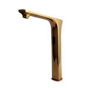 شیر روشویی پایه بلند هوشمند راسان مدل تالین طلایی مات