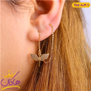گوشواره استیل زنانه بخیه ای فرشته | ysx 804/1