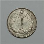 سکه ایرانی ۱ ریال محمدرضا شاه پهلوی ۱۳۴۹ (EF)
