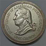 سکه کلکسیونی ۱ کرون یادبودی جزیره من – جرج واشنگتن