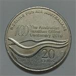 سکه خارجی ۲۰ سنت یادبودی کمیاب استرالیا ۲۰۱۰