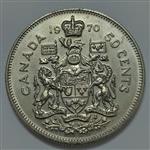 سکه کلکسیونی ۵۰ سنت کمیاب کانادا ۱۹۷۰ ملکه الیزابت
