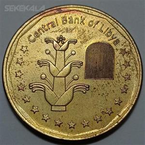سکه کلکسیونی ۱ دینار بسیار کمیاب لیبی ۲۰۱۷ 