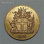 سکه کلکسیونی ۱ کرون کمیاب ایسلند ۱۹۶۵