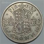 سکه کلکسیونی هالف کرون انگلیس ۱۹۴۹ (جرج ششم)
